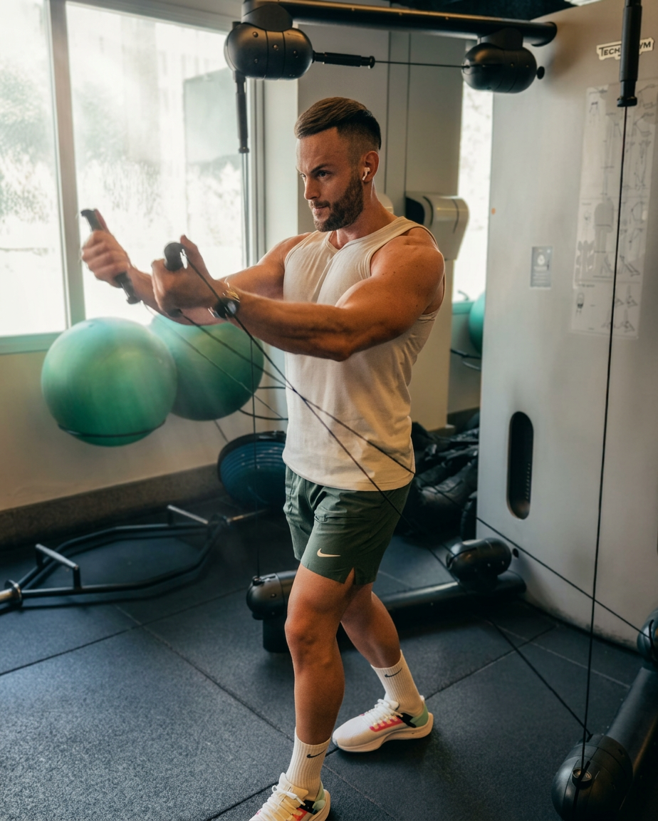 Eduardo Ribeiro treinando